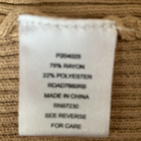 Almost Famous Tan Crop Top Size XL #021 - Picture 8 of 9